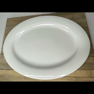 RARE Large POTTERY BARN Oval Serving Platter Plate 17”